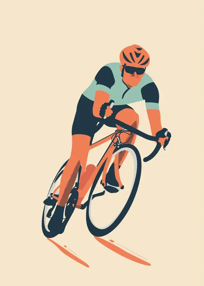 Peinture sur toile de cycliste, art mural minimaliste de cyclisme, affiche imprimée, vélo, images modernes pour la décoration du salon, cadeau pour les amateurs de vélo