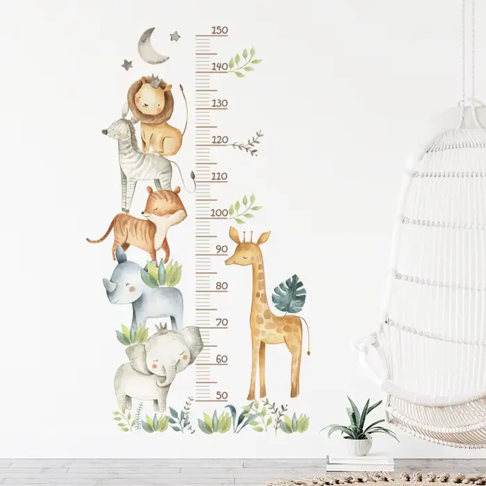 Autocollants Muraux avec Règle pour Chambre d'Enfant, Imperméables, PerfecPVC, Décoration de la Mais
