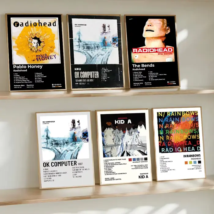 Affiches du groupe de rock Radiohead