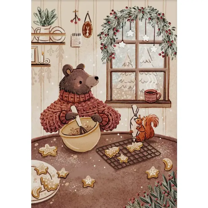 Affiche illustrée d'histoires du coucher, animaux de la forêt mignons, lapin, renard, souris, peintu