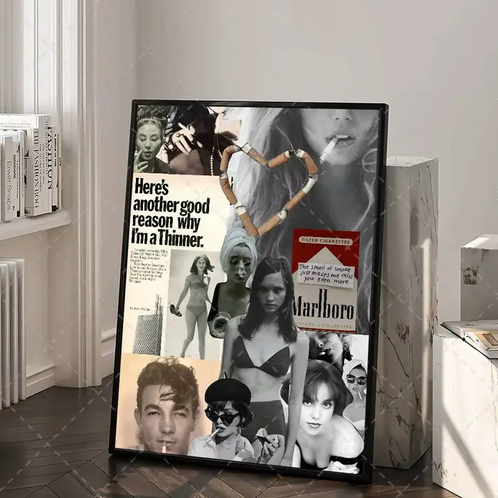 Affiche artistique M-Marlboro avec impressions