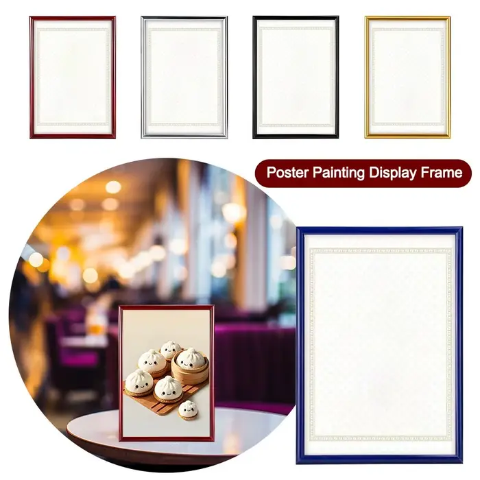Cadre décoratif A4 en PVC pour certificat