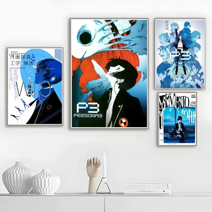 Affiche murale Game P-Persona 3 Reload, impression artistique adaptée au salon, chambre à coucher, bar, salon, décoration de la maison, cadeau