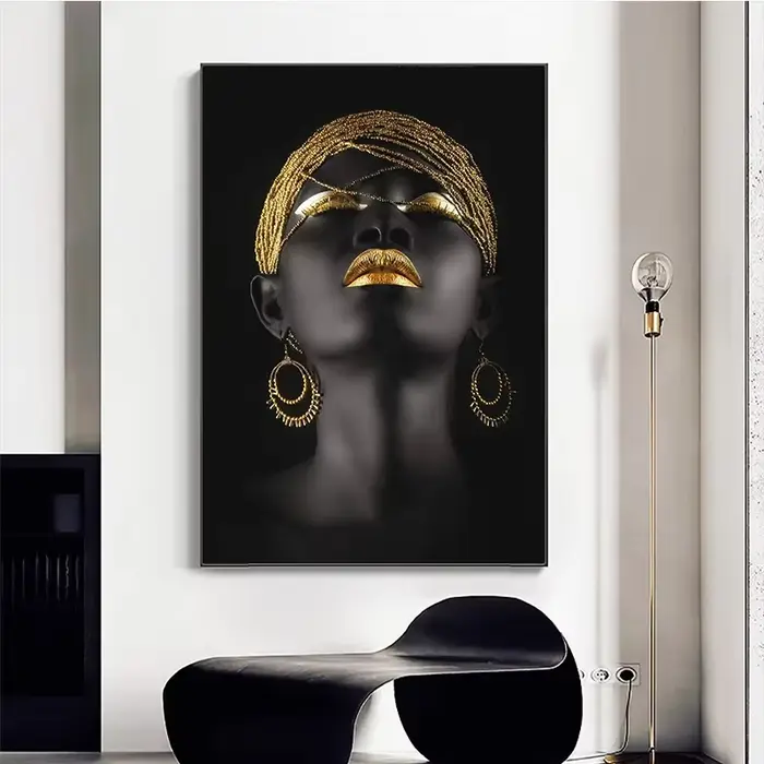 Affiches d'art mural de femme africaine et imprimés