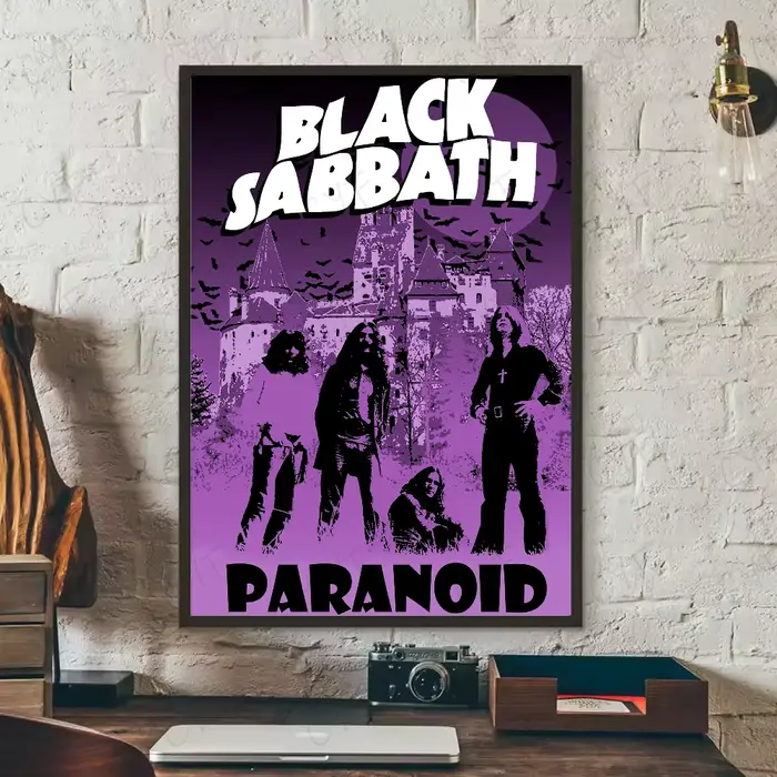 Affiche de bande b-noir s-sabbaths, art HD, mur collant, étanche, maison, salon, chambre à coucher, 
