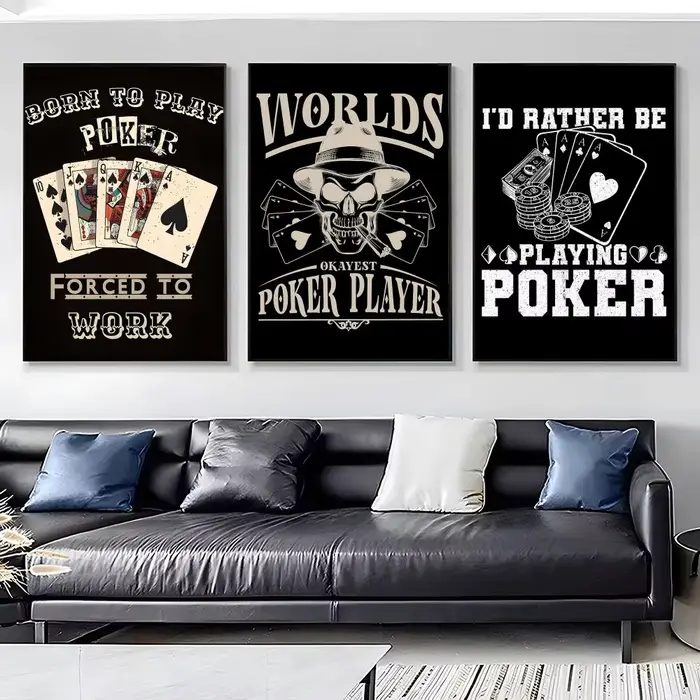 Affiche de jeu de poker drôle