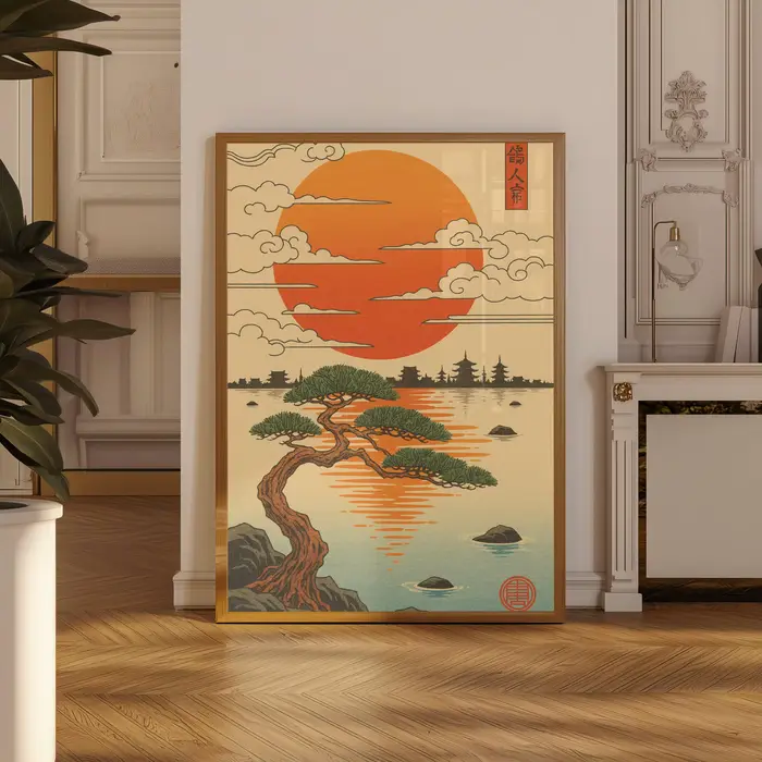 Affiche de fleurs de cerisier