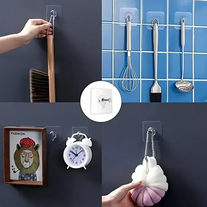 Crochet mural adhésif de bain sans perçage