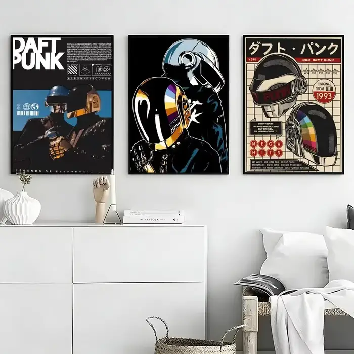 Affiche D-Daft Punk, impressions et affiches vintage de haute qualité pour la maison