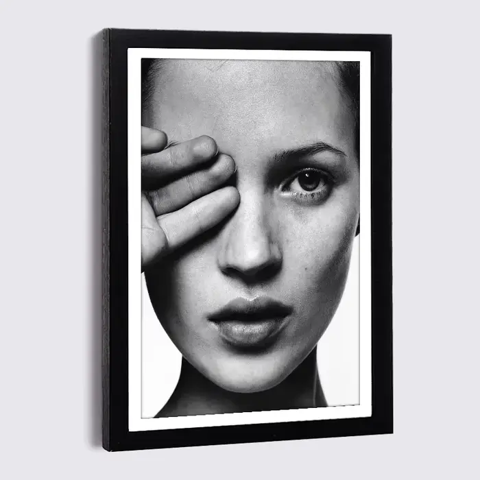 Cadre photo avec peinture sur toile pour femme