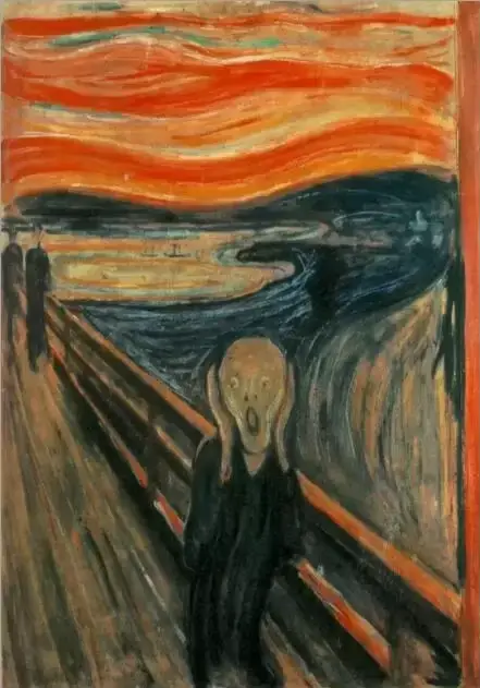 Edvard Munch The Scream Célèbre Toile Art, Customs Restresse, Abstrait, Classique, Mur, Affiches, Dé