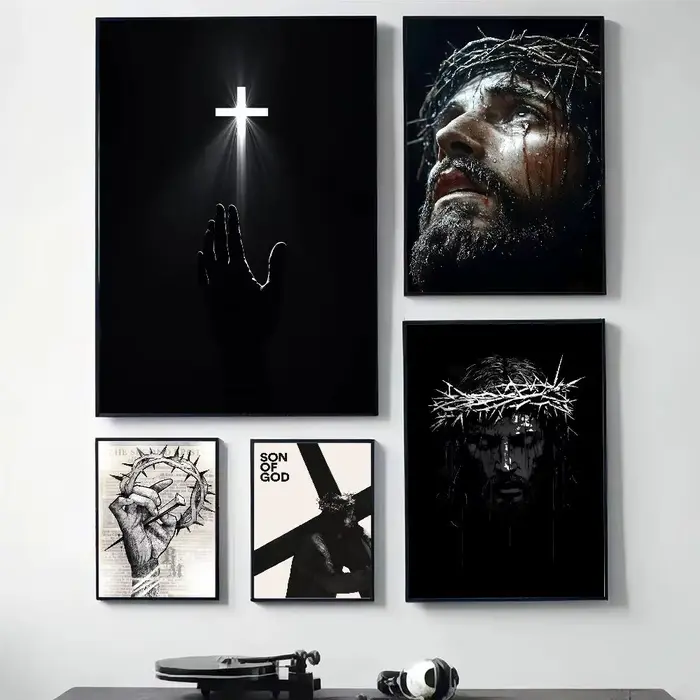 Affiches de la lumière sainte de la croix de jésus