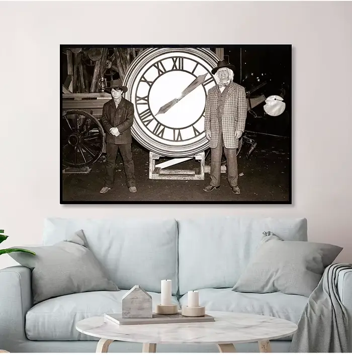 Affiche de retour vers le futur, Film classique imprimé, Film alternatif, Photo rétro, Style Vintage, peinture sur toile d'art mural, décoration de maison