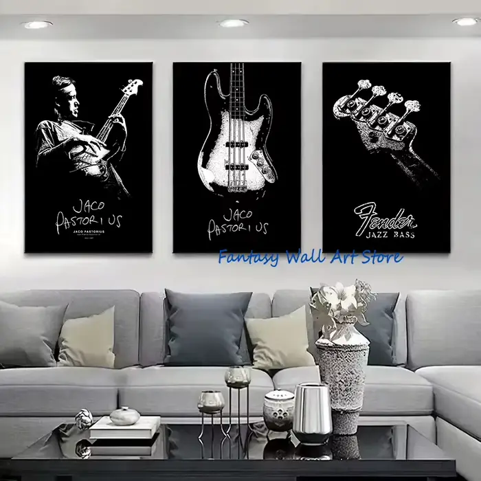 Affiche abstraite de musicien de jazz