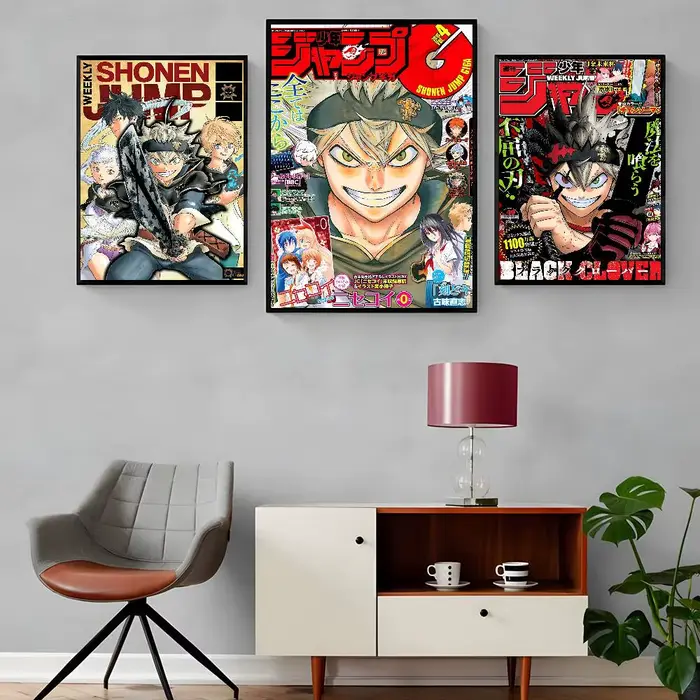 Affiche murale classique vintage Anime Black Clover