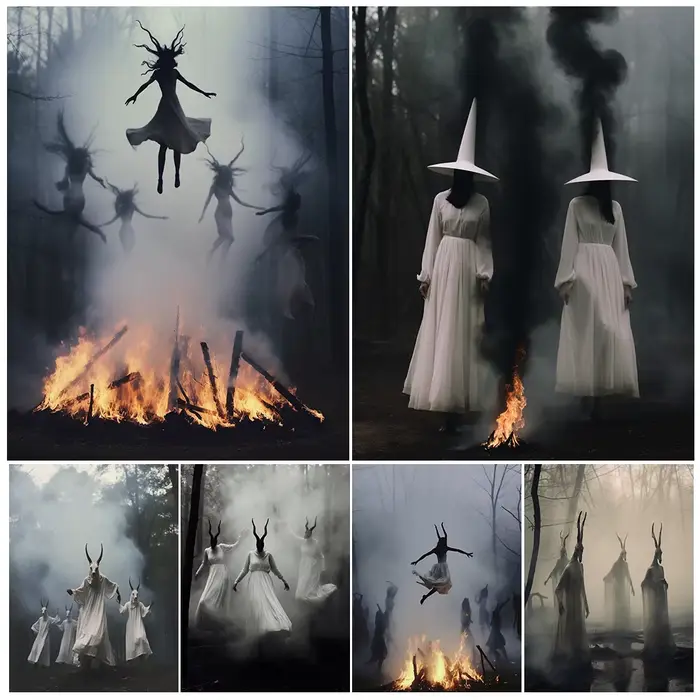 Affiche et impression d'art de sorcellerie de Pprédéterminée de sabbat de sorcières