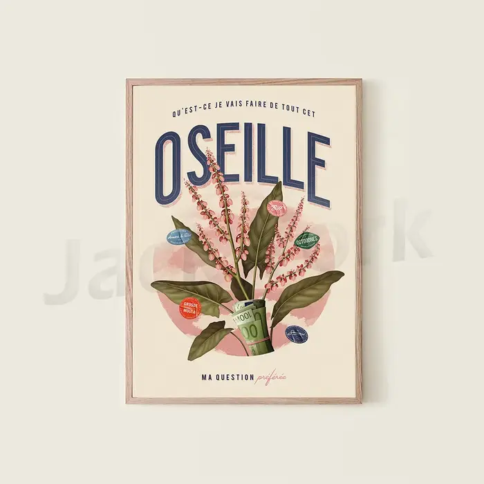 Oseille - Affiche, Garde la pêche - Affiche, Patates de forain - Affiche