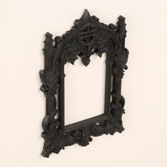 Cadre photo sculpté gothique sombre transfrontalier pour décoration murale rétro à domicile