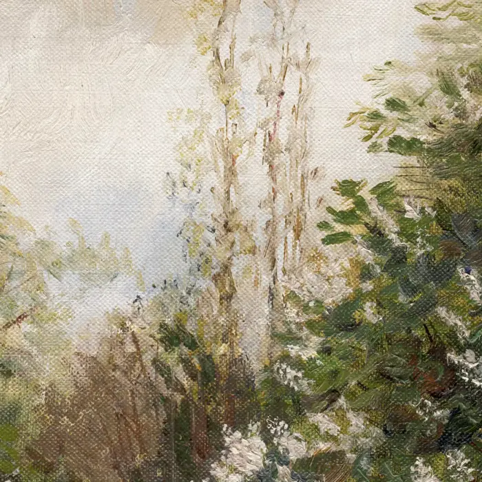 Toile de peinture à l'huile Vintage de paysage d'été