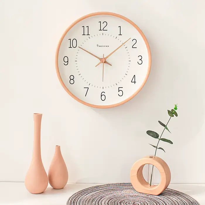 Salon moderne horloge murale en bois chambre maison décoration