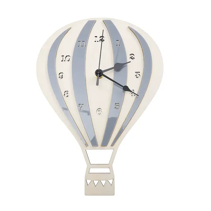 Horloge murale silencieuse à ballon à Air chaud