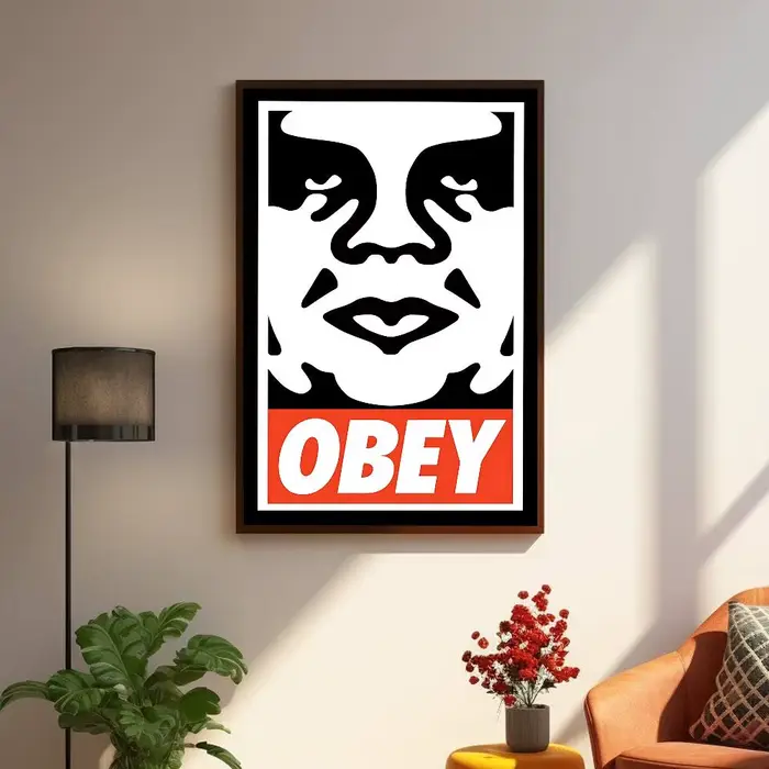 Affiches de dessin animé O-Obey avec LOGO de rue populaire