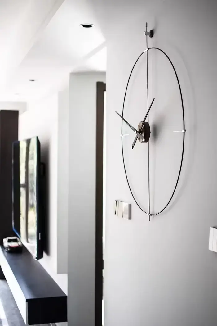 Grande horloge murale silencieuse 3D