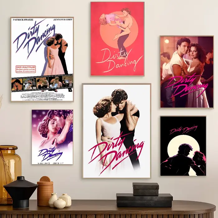 Affiches de film classique de danse sale