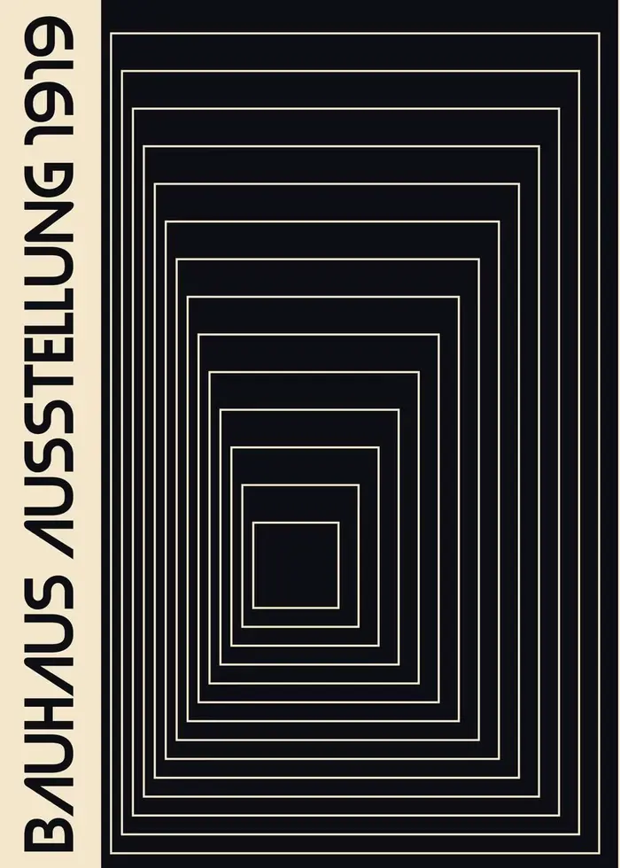 Bauhaus – affiche de lignes géométriques simples, imprimés d'art célèbres, peintures sur toile abstr