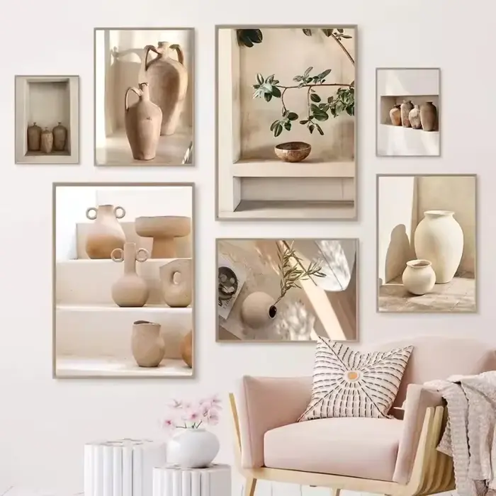 Tableau sur toile nature morte avec vase classique