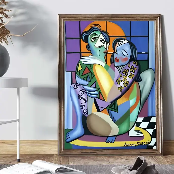 Dessin animé classique Picasso Vintage abstrait, Art mural, affiche imprimée sur toile HD, adapté à 