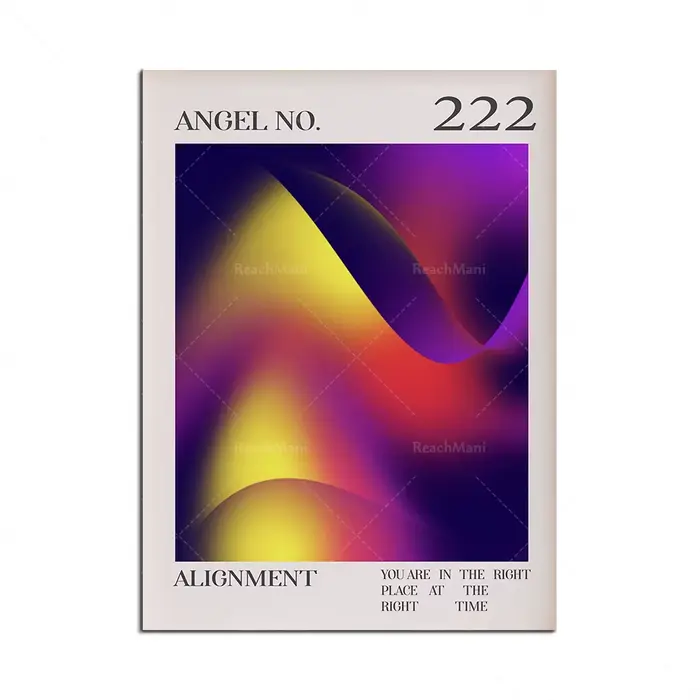Affiche de Halo Tir d'Ange, Grainy Gradient, Impression d'Massage, Art Esthétique, Décoration de la