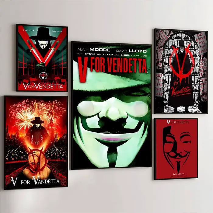 Affiche artistique V pour V-Vendetta