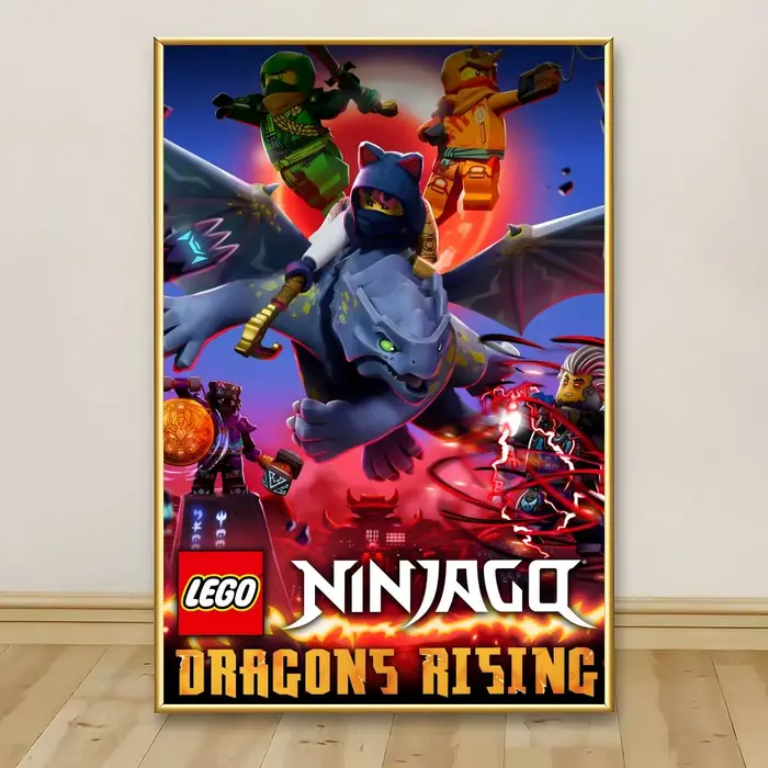Peinture sur toile de calligraphie L-LEGOESES N-NinjagoES