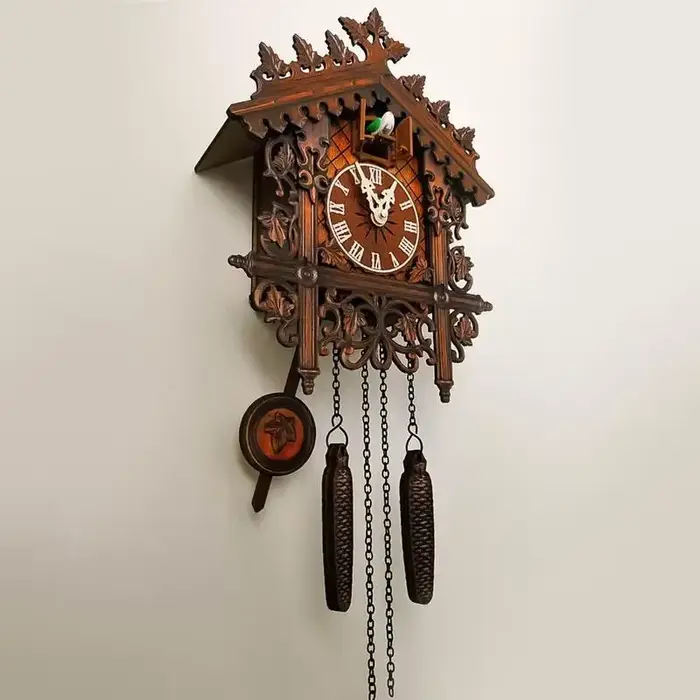 Horloge coucou Vintage artisanale pour salon