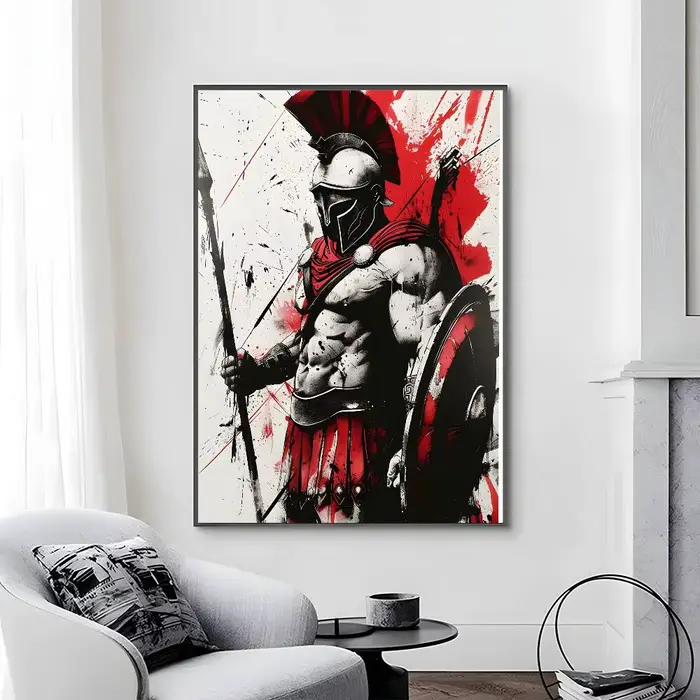 S-sparta 300 guerrier film célèbre affiche toile peinture affiche avec impressions maison chambre sa