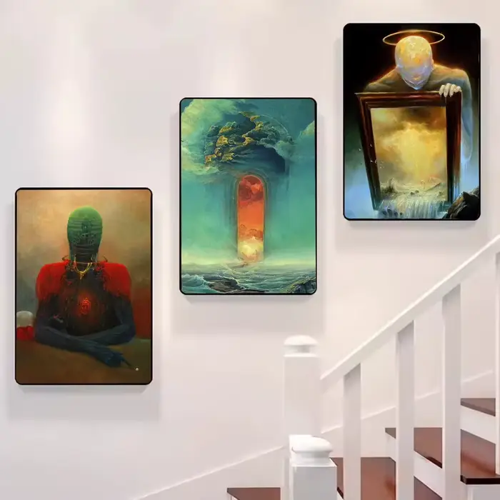 Zdzislaw Beksinski Art Fantasy rêve affiche HD art toile peinture maison salon chambre bar décoration esthétique