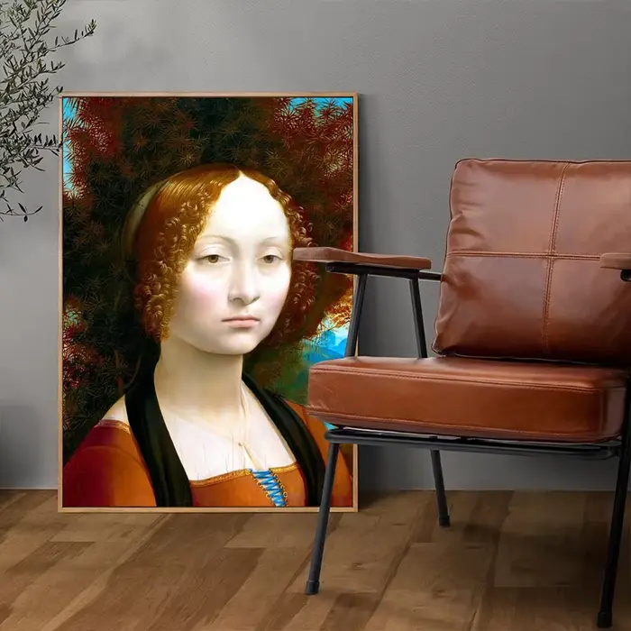 Célèbre illustration Leonardo Da Vinci Mona Lisa salvator Mundi