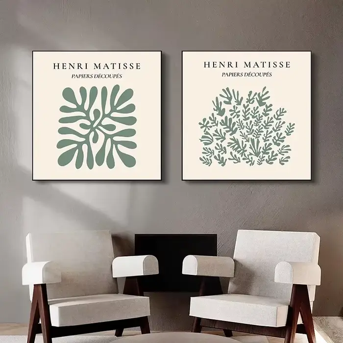 Carré vert Matisse Yayoi Art affiche mur Cnavas imprimer moderne décor à la maison éclectique neutre Vintage peinture abstraite chambre murale