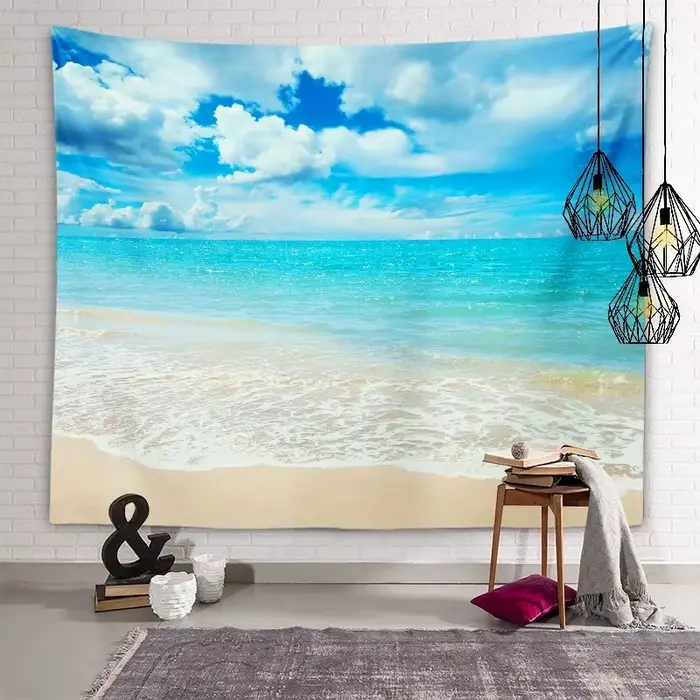 Tapisserie décorative esthétique de paysage naturel