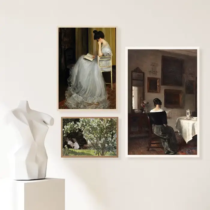 Peinture à l'huile Antique sur toile pour femme
