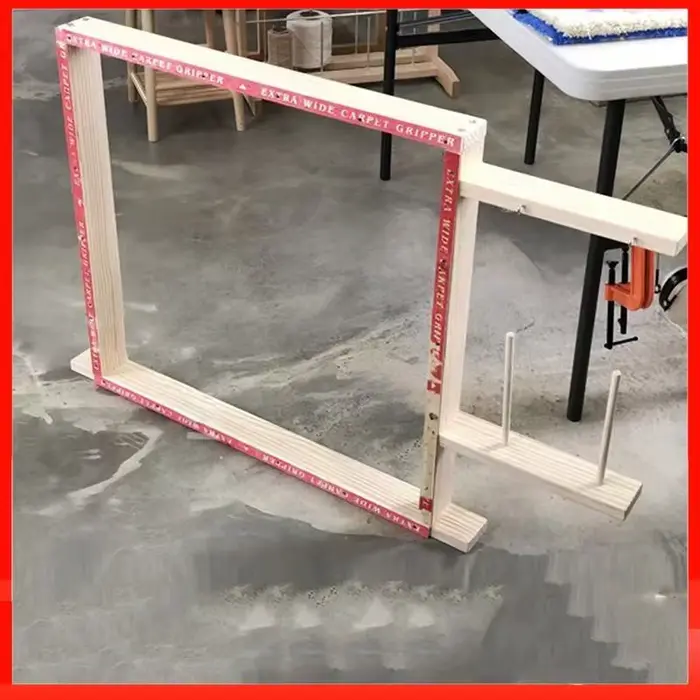 Cadre exécutif Lea de touffetage en bois pour utilisation avec des pistolets à touffeter