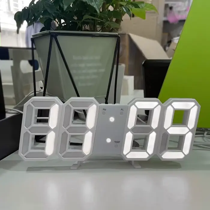 Horloge murale numérique 3D LED
