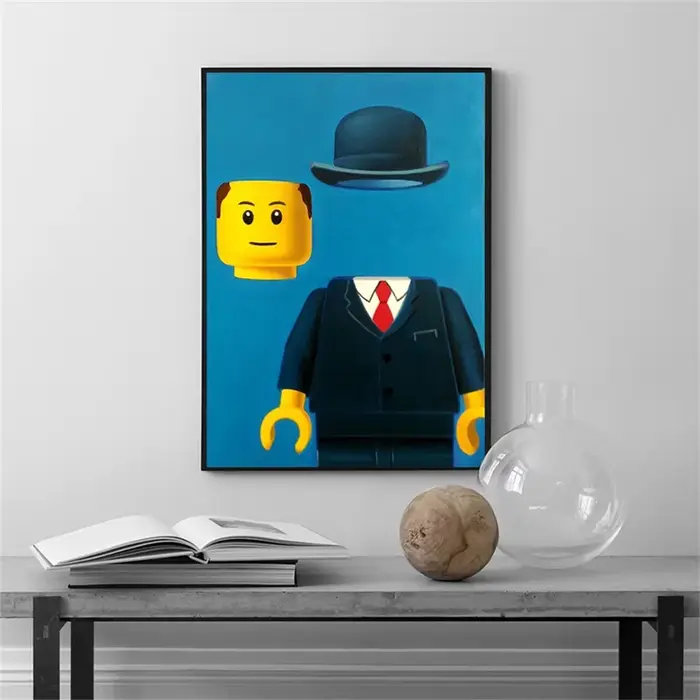 Affiche et imprimés de Mona Lisa Legos abstraits et amusants
