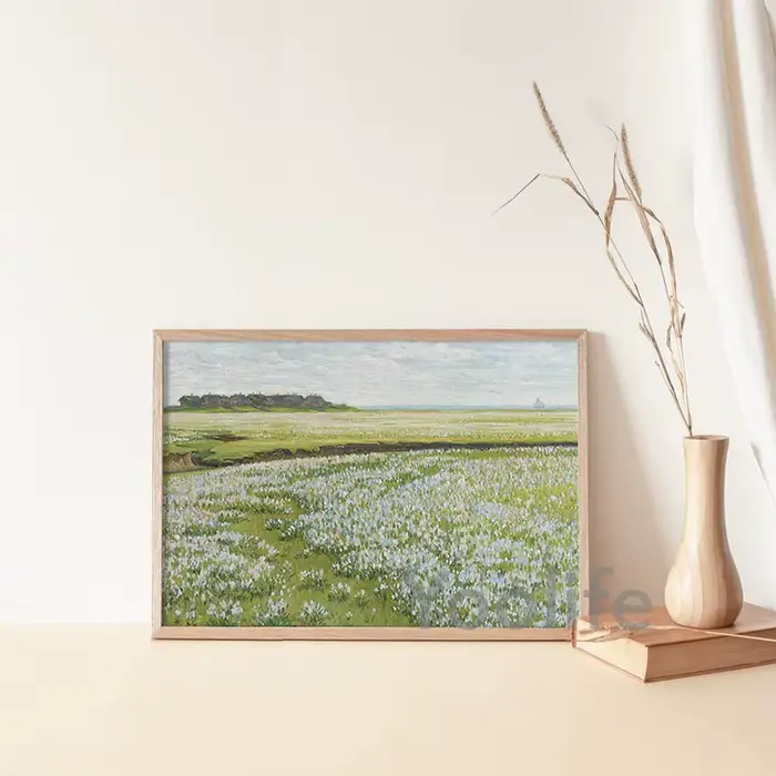 Affiche sur toile de peinture à l'huile vintage pour jardin d'été