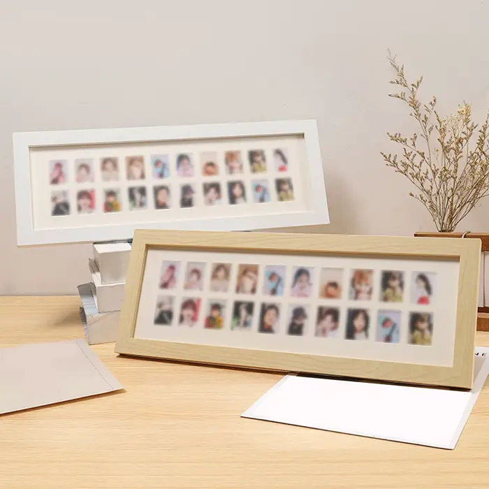 Cadre photo avec verre transparent