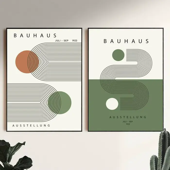 Affiches Bauhaus Green Lines