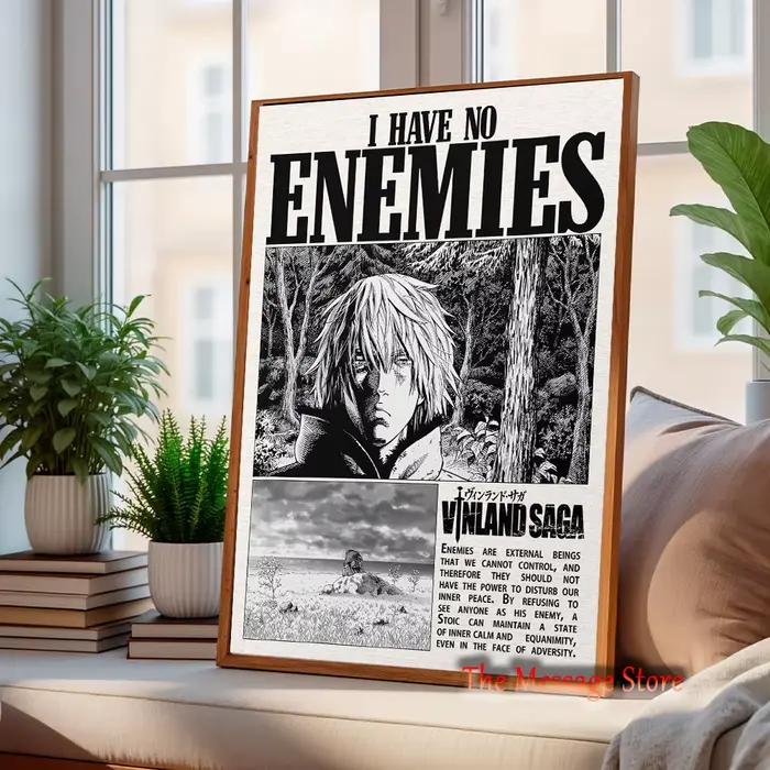Vinland Saga – affiche minimaliste de dessin animé japonais