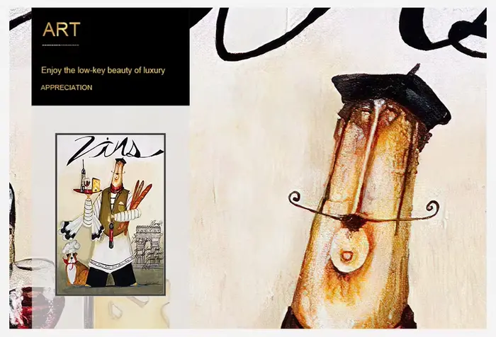 Tableau mural de cuisine imprimé sans cadre
