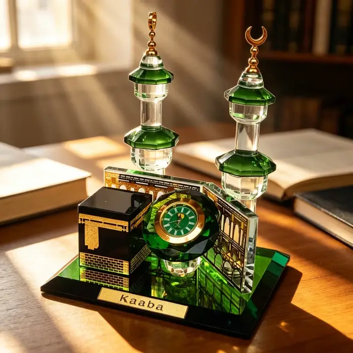 Maquette de la Tour de l'Horloge de la Kaaba en Cristal